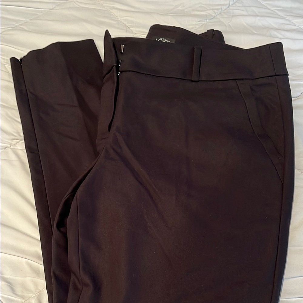 LOFT Black Marissa Skinny Pants Size 8